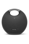 Harman Kardon Onyx Studio 6 Wireless Bluetooth Speaker - IPX7 Waterproof Extra Bass Sound System with Rechargeable Battery and Built-in Microphone - Black.