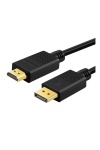 DisplayPort to HDMI Cable, DP to HDMI Cord Male to Male for PC, Desktop to Monitor, Projector, TV (3 Feet)